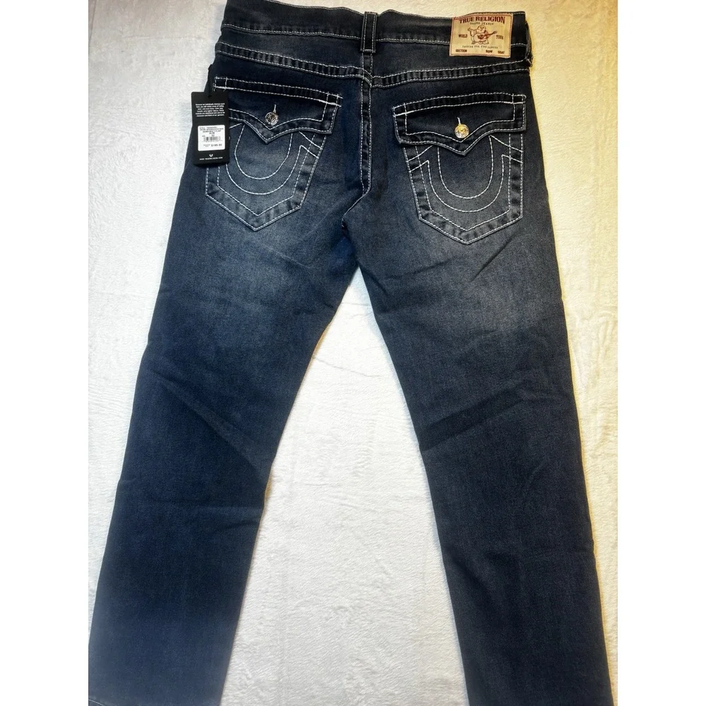 NWT‎ True Religion Geno Relaxed Slim Fit  Denim Jeans 32x29 Men's Blue